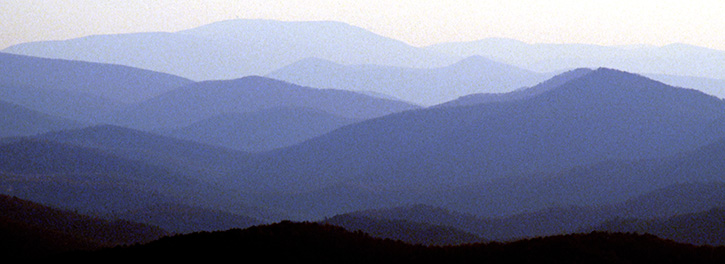 Ridges on the Blue Ridge Parkway, VA